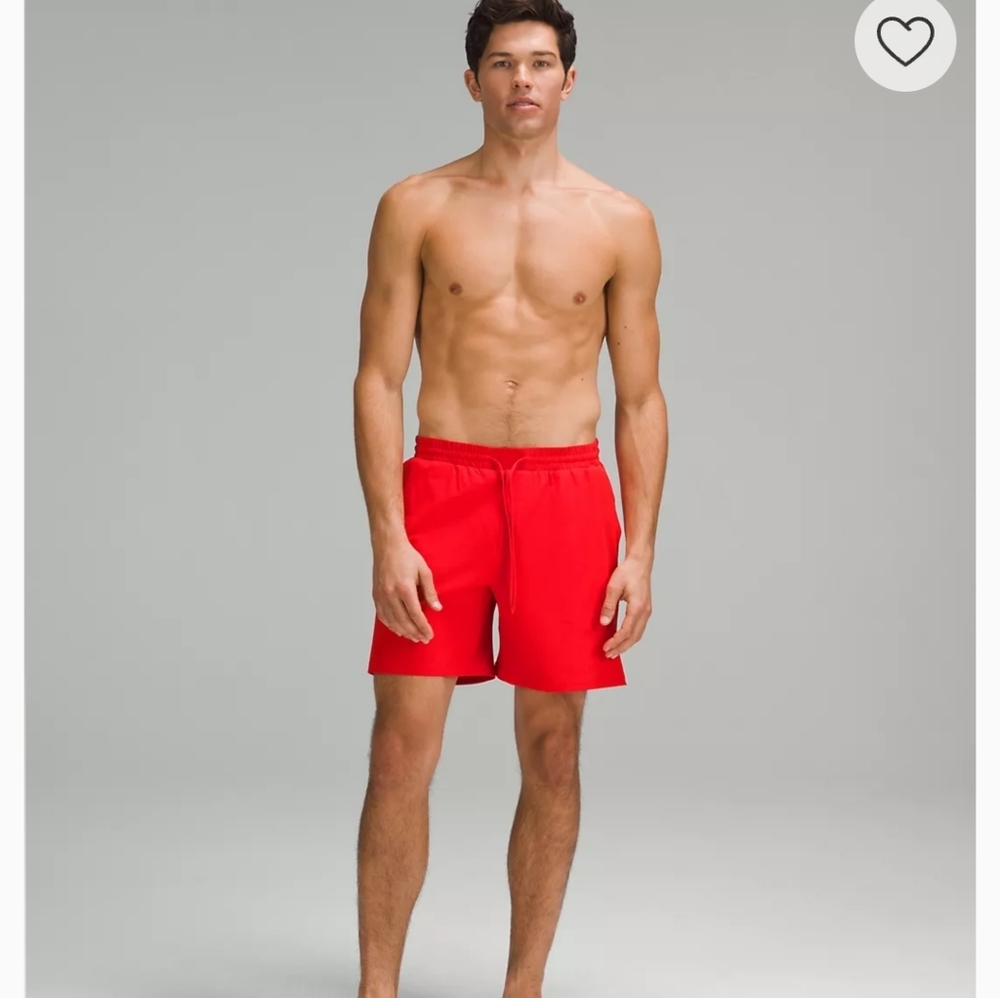 Lululemon Pool Short 7" Lined - Size XL- True Red Mens $78 - VGUC /Like New